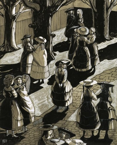 少女が「コベントリー」に送られる 作： Richard Hook