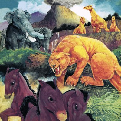 遠い昔の獣たち 作： Richard Hook