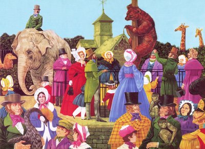 動物園の開園記念日（スタンフォード・ラッフルズ卿） 作： Richard Hook