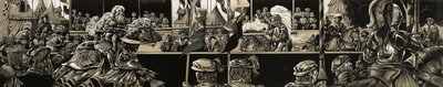 馬上槍試合の全景 作： Richard Hook