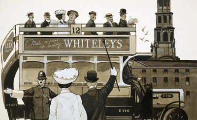 最初の自動車バスは嘲笑に包まれた 作： リチャード・フック