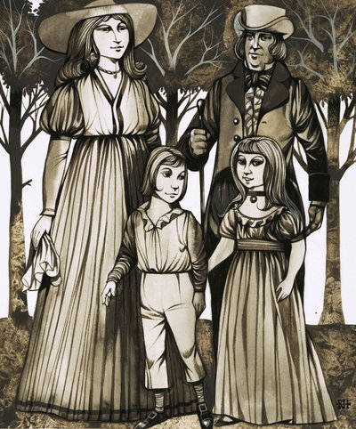 18世紀末になると、子供たちも親と同じように快適な衣服を着るようになった。 作： リチャード・フック