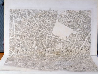 1813年に公開されたロンドン市の計画（247354-247356を参照） 作： Richard Horwood