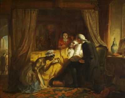 エドワード・コルストンの死」1844年頃（油彩・キャンバス 作： Richard J. Lewis
