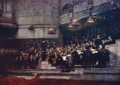 ロンドンのクイーンズホールでのリハーサル（カラーリソ） 作： Richard Jack