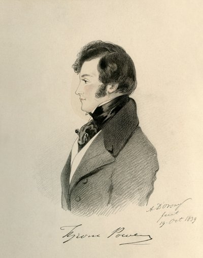タイロンパワー、1839年。 作： Richard James Lane