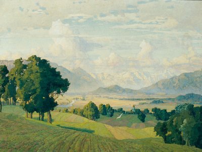 オーバーバイエルンの風景 作： Richard Kaiser