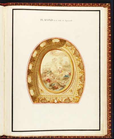リチャード・ミケ（1728-94）によるプチトリアノン宮殿からの講堂の天井 作： Richard Mique