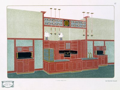Pl 87 Architecture Moderne I、19世紀または20世紀（印刷） 作： Richard Muller