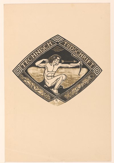 カバー デザイン: Technische Tijdschrift、1914 年 作： Richard Nicolaüs Roland Holst