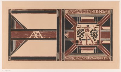 表紙デザイン: ヴェンディンゲン、1921 年 委任されたメンバーの作業 (オブジェクトのタイトル) 作： Richard Nicolaüs Roland Holst