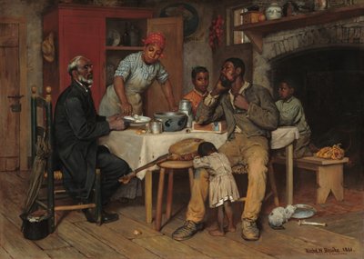 牧歌的な訪問、1881年。 作： Richard Norris Brooke