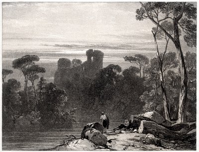 ボスウェル城、1826年。 作： Richard Parkes Bonington