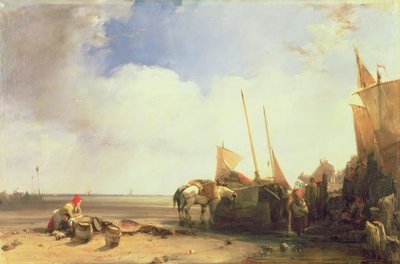 ピカルディの海岸風景 1826年頃 油彩・カンヴァス 作： Richard Parkes Bonington