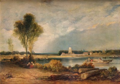 19世紀のノルマンディーの風景、1934年 作： Richard Parkes Bonington