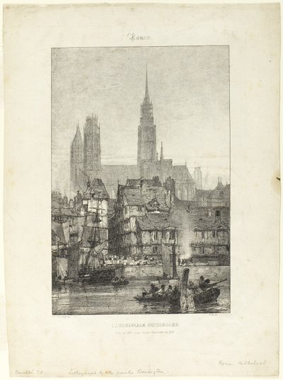 ルーアンのノートルダム大聖堂 作： Richard Parkes Bonington