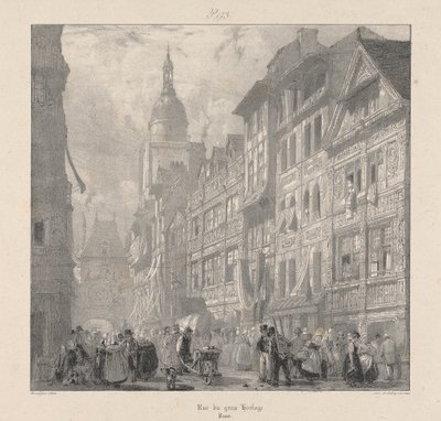 グロス クロック ストリート 作： Richard Parkes Bonington