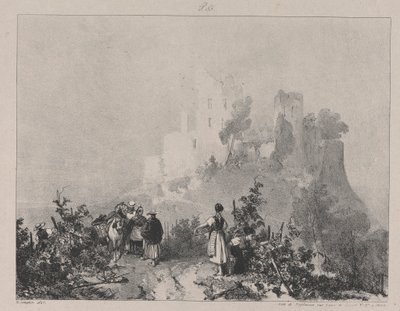 シャトー・ダルレの遺跡 作： Richard Parkes Bonington