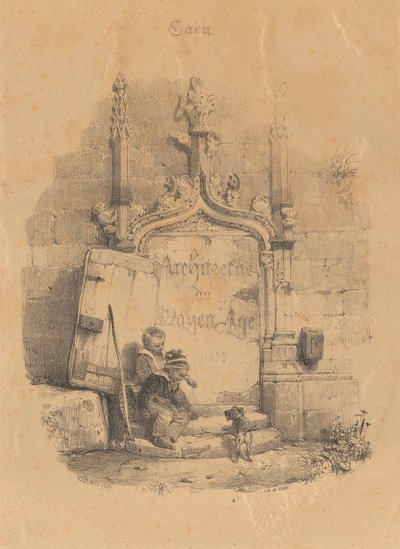 Restes et Fragments のタイトルページ 作： Richard Parkes Bonington