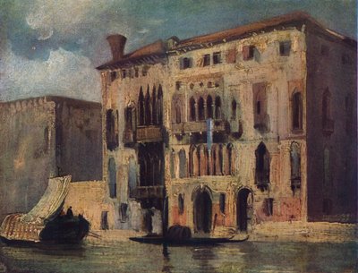 大運河の眺め、19世紀 作： Richard Parkes Bonington
