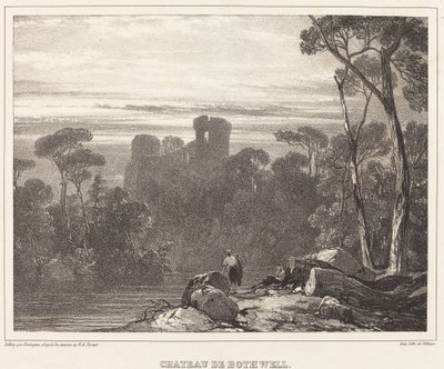 シャトー ド ボスウェル 作： Richard Parkes Bonington after Francois Alexandre Pernot