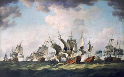 キブロン湾の戦い、1759年11月20日（油絵） 作： Richard Paton