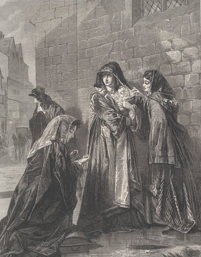 1872 年 8 月 3 日のイラストレイテッド ロンドン ニュースより、ジェームズ 2 世の女王の飛行。 作： Richard Principal Leitch