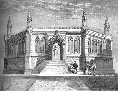 Cawnpore、c1880のメモリアルチャペル 作： Richard Principal Leitch
