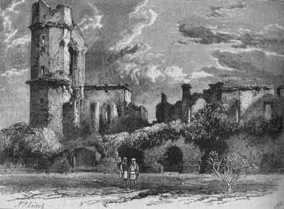 ラクナウのレジデンシーの遺跡、c1880 作： Richard Principal Leitch