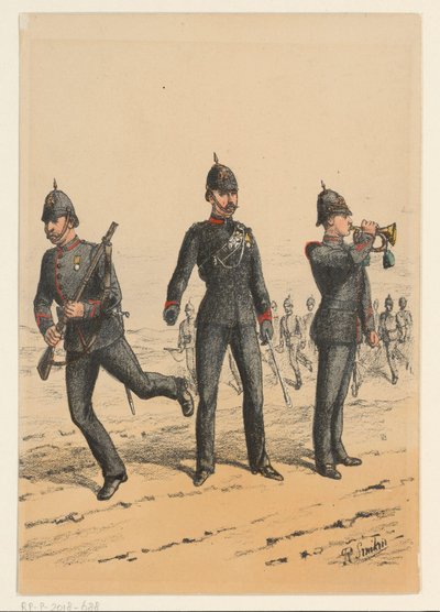 3人のイギリス兵 英国軍の制服の 9 つの表現 (シリーズ タイトル) 作： Richard Simkin