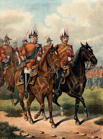 ジョージウィリアムフレデリックチャールズ、ケンブリッジ第二公爵、イギリス兵、c1885 作： Richard Simkin