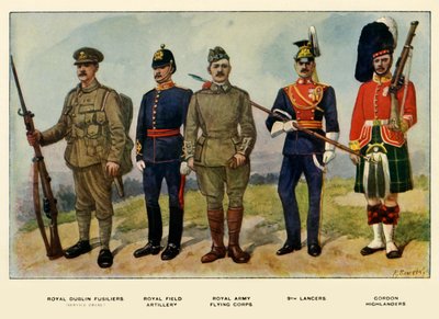 イギリス軍のタイプ、1919年。 作： Richard Simkin