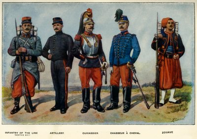 1919年のフランス軍のタイプ。 作： Richard Simkin