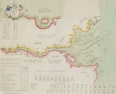 テムズ川と河口図 作： Richard Stanier
