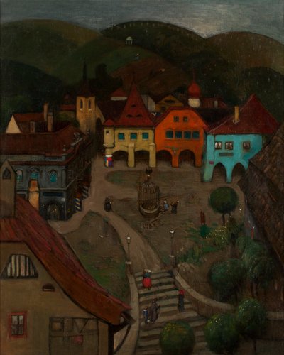 小さな町 作： Richard Teschner