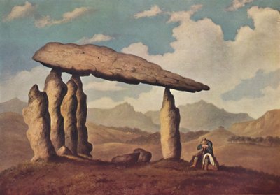 Pentre Ifanの巨石墓、ペンブルックシャー、1835年、1946年 作： Richard Tongue