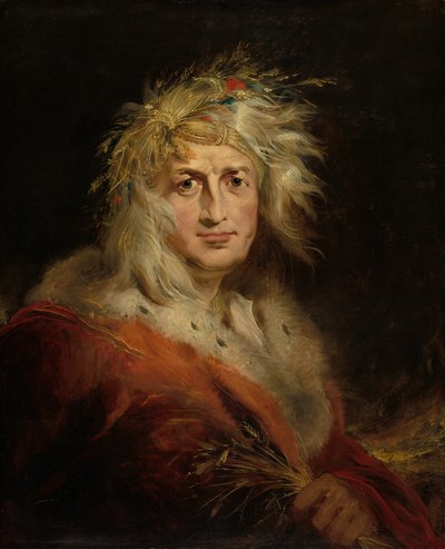 リア王役デヴィッド・ギャリック 作： Richard Westall