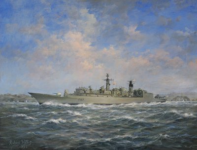 HMSチャタムタイプ22（バッチ3）フリゲート、1996 作： Richard Willis