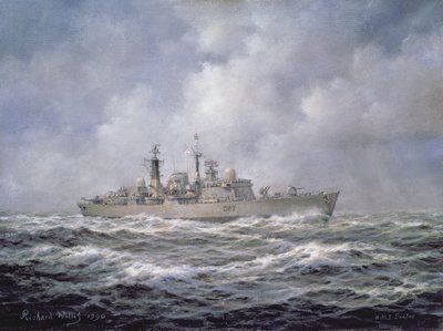 H.M.S.エクセター、42型（バッチ2）駆逐艦 作： Richard Willis