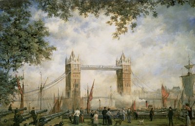 タワーブリッジ：ロンドン塔から 作： Richard Willis