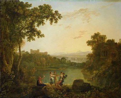 アポロと季節 (キャンバスに油彩) 作： Richard Wilson
