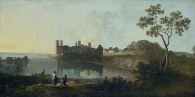 ケアナーヴォン城（油彩・キャンバス） 作： Richard Wilson
