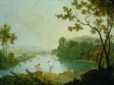 古典風景（キャンバスに油彩） 作： Richard Wilson
