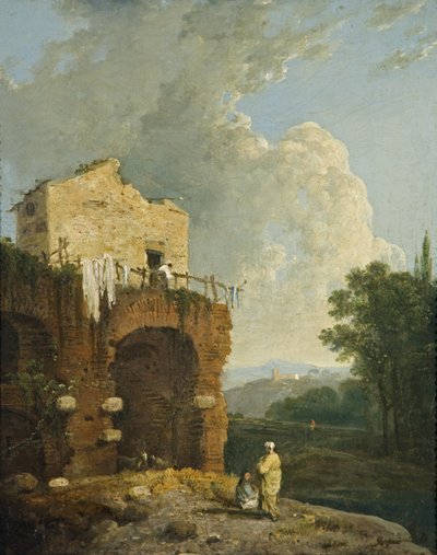 ハドリアヌスのヴィラチボリ、1765年頃（キャンバスに油彩） 作： Richard Wilson