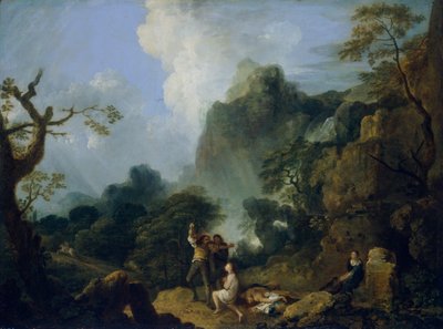 バンディッティのいる風景：殺人事件」1723年～1782年 作： Richard Wilson