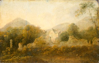 「コテージのある風景」、1733-1782 作： Richard Wilson