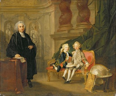 プリンス ジョージ (1738-1820) とプリンス エドワード オーガスタス (1739-67) フレデリックの息子 (1707-51) 作： Richard Wilson