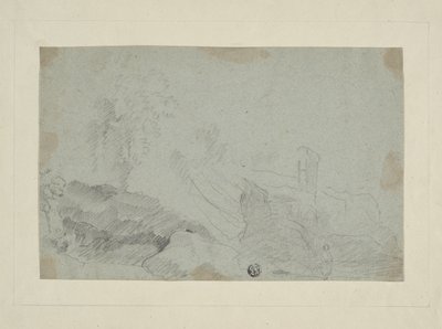 立ち姿のある岩の多い風景 作： Richard Wilson