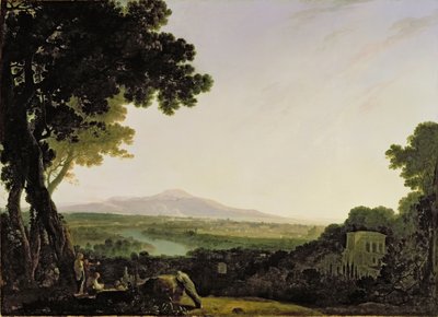 ヴィラマダマからのローマ（キャンバスに油彩） 作： Richard Wilson