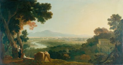 ヴィラマダマからのローマ（キャンバスに油彩） 作： Richard Wilson